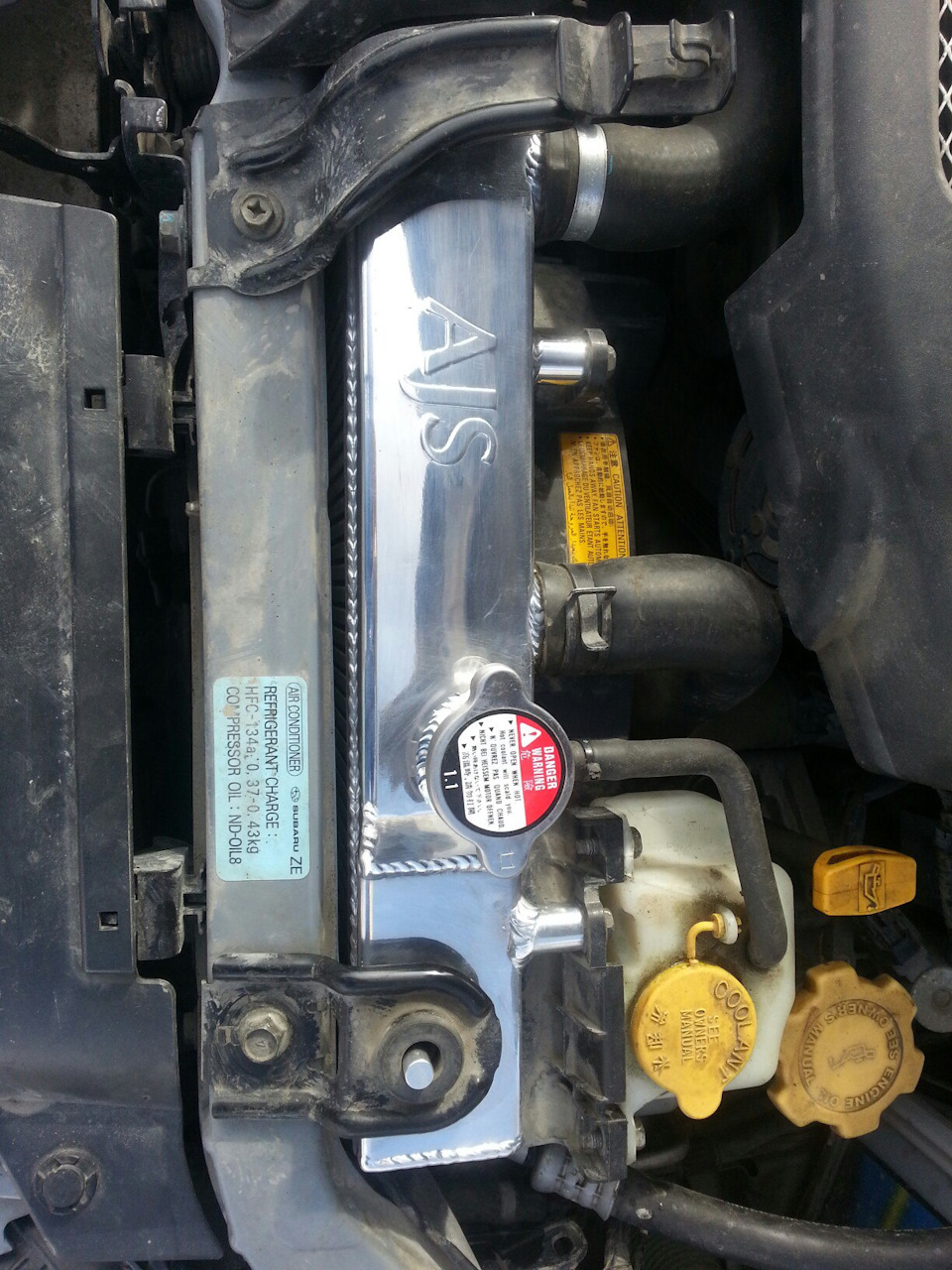 #14. Замена радиатора на алюминиевый AJS. — Subaru Outback (BP), 3 л ...
