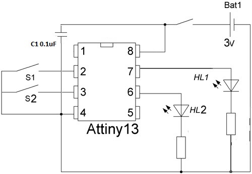 Схемы на attiny