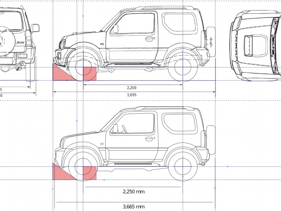 Сузуки джимни чертеж