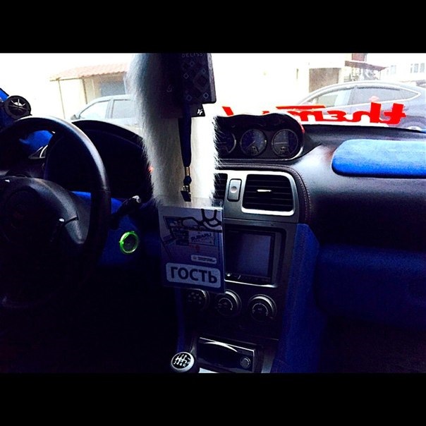 Обшивка салона в кожу с алькантарой — Subaru Impreza WRX STI (GD), 2 л ...