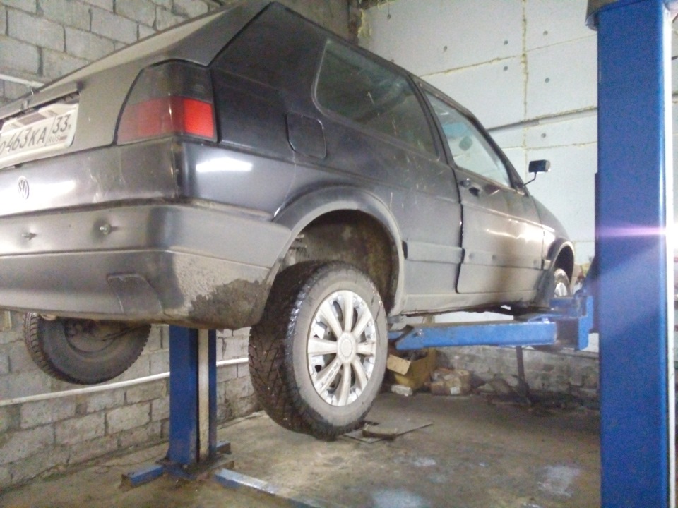 Украли колеса. — Volkswagen Golf Mk2, 1,8 л, 1988 года | шины | DRIVE2