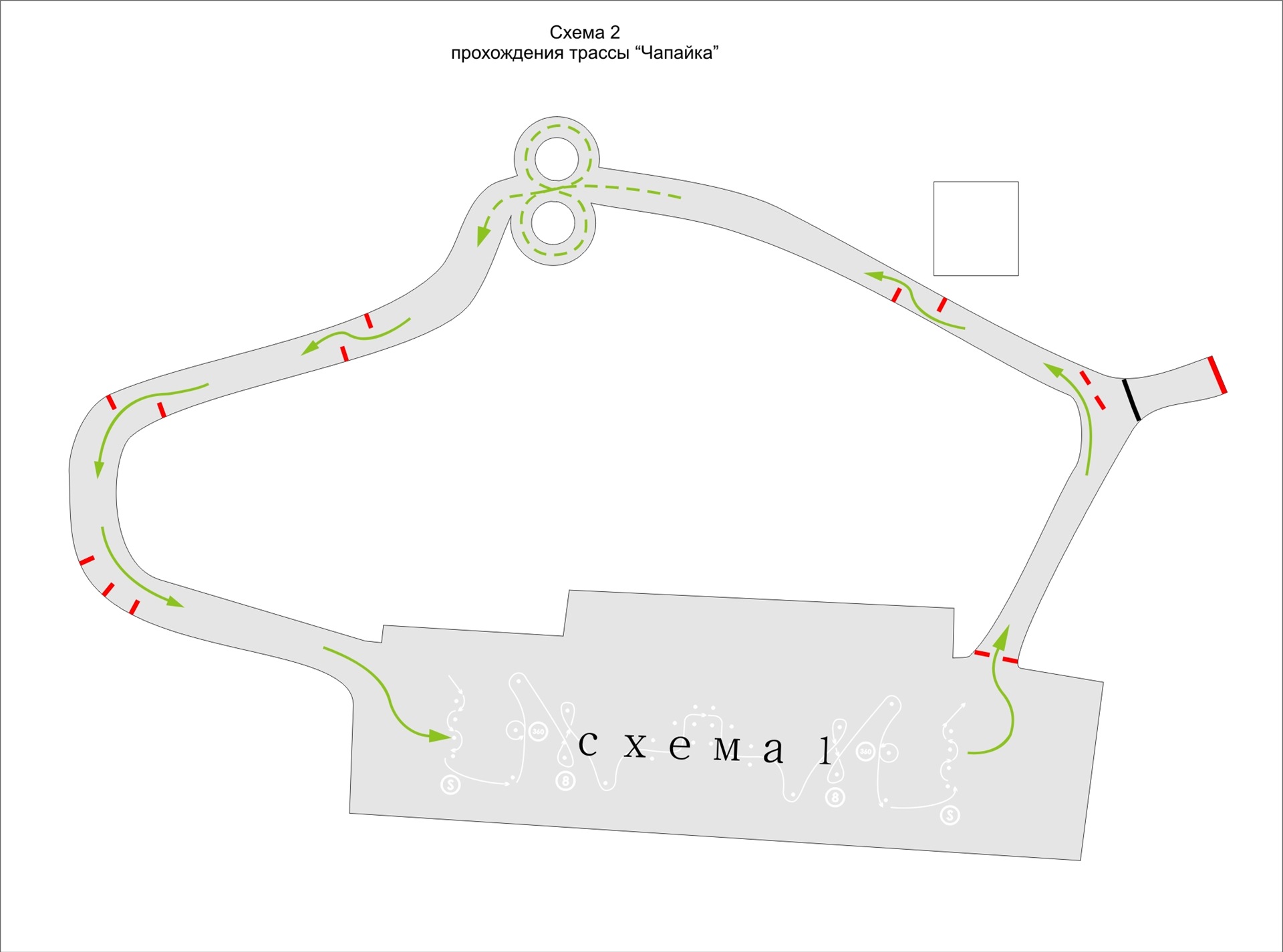 Схема прохождения автодрома