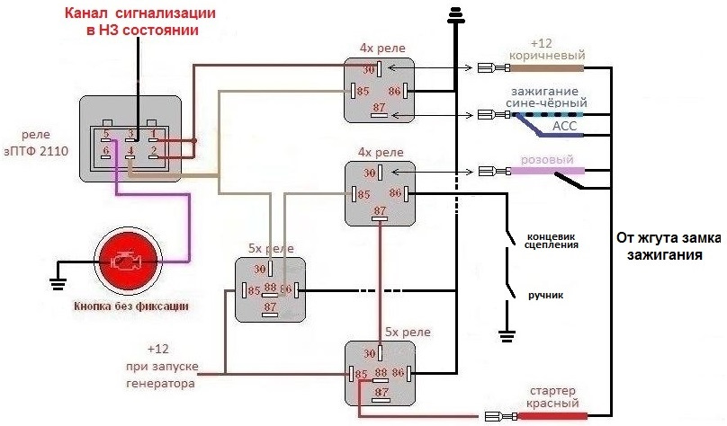 Реле зптф схема