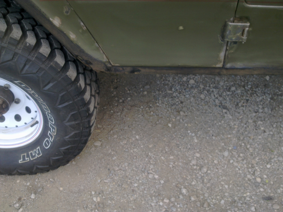 Покраска низа дверей, крыльев, кенгура — УАЗ 469, 3 л, 1983 года ...