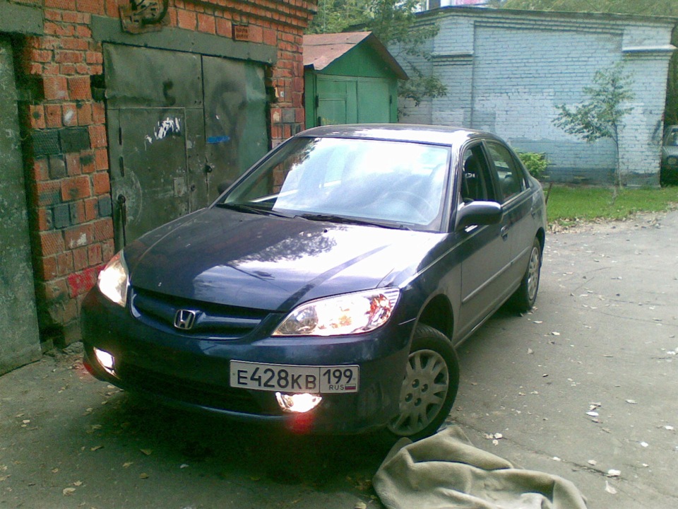 то как Светят ПТФ DEPO — Honda Civic Hatchback (7G), 1,7 л, 2005 года ...