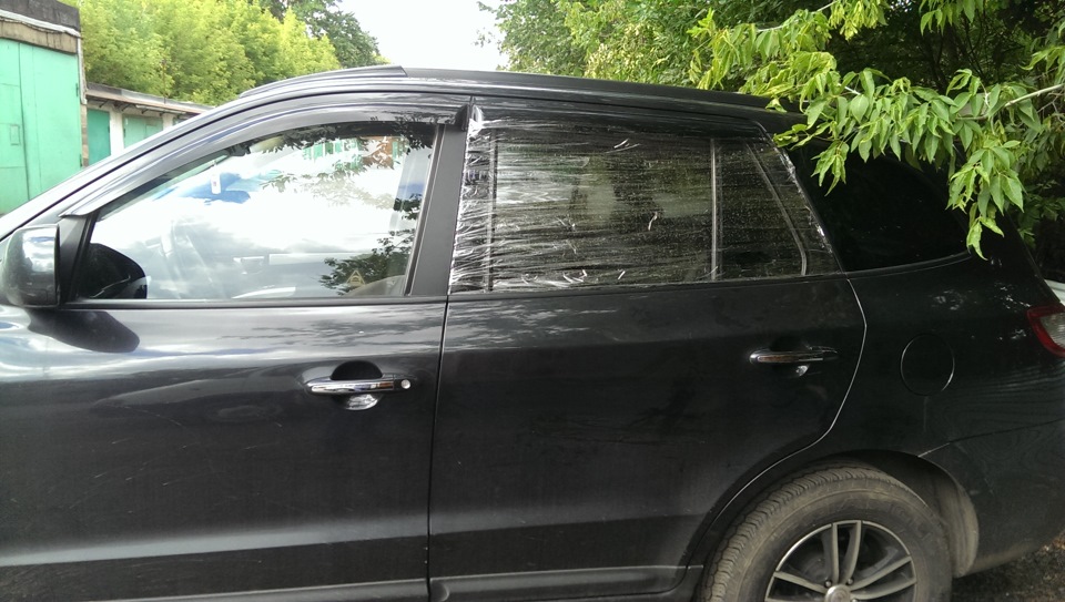 не поломка конечно, так разбили заднее стекло ((( — Hyundai Santa Fe ...