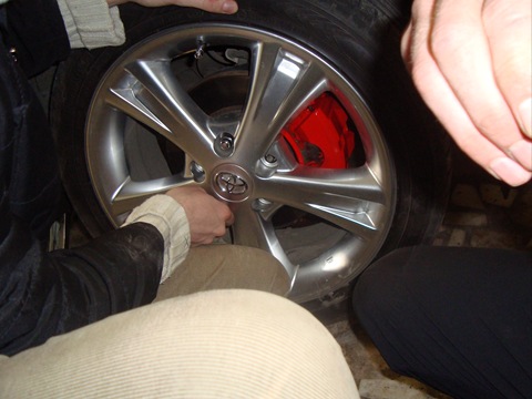 Painted calipers  - Toyota Corolla 16L 2007