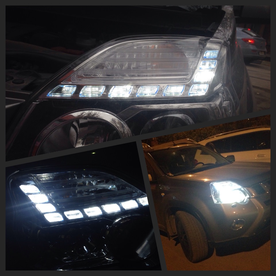 Новые диоды в габаритах — Nissan X-Trail II (t31), 2 л, 2012 года ...