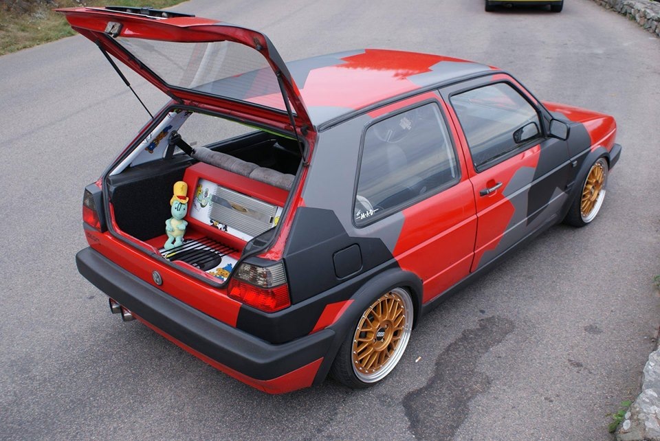 Гольф GTI mk2 винил развертка