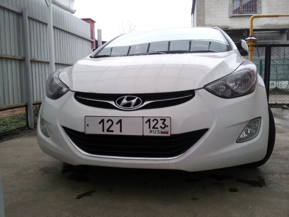 Хромирование (замена решетки радиатора)… — Hyundai Elantra (5G), 1,8 л ...