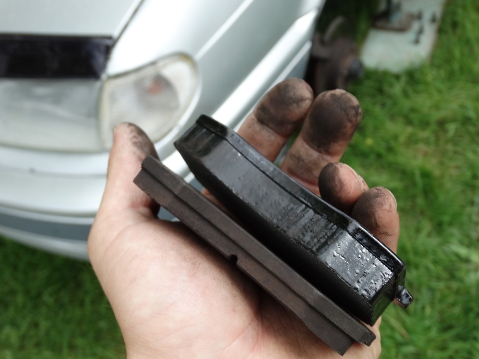 замена подшипников ступицы, тормозных колодок и колдуна. — Lada 2115, 1 ...