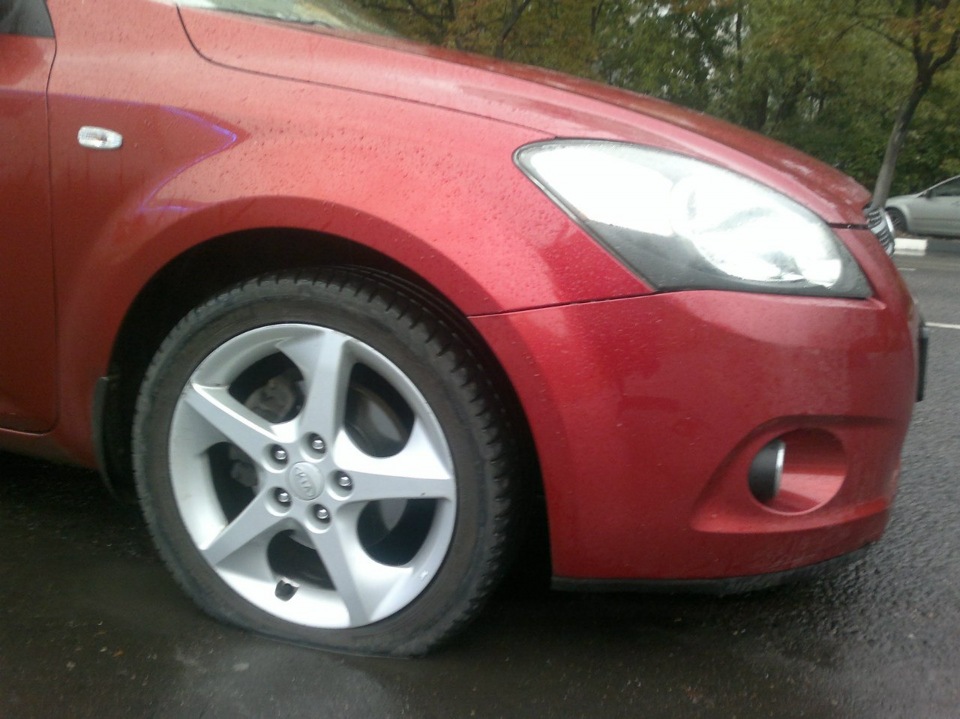 Покрышка на выброс — KIA Pro_Ceed (1G), 2 л, 2008 года | шины | DRIVE2