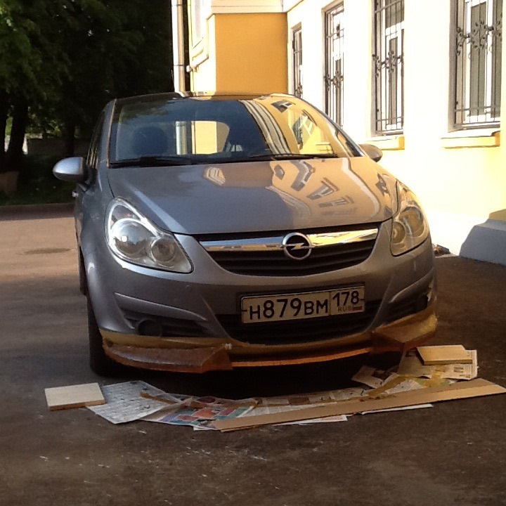Бампер — Opel Corsa D, 1,2 л, 2007 года | стайлинг | DRIVE2