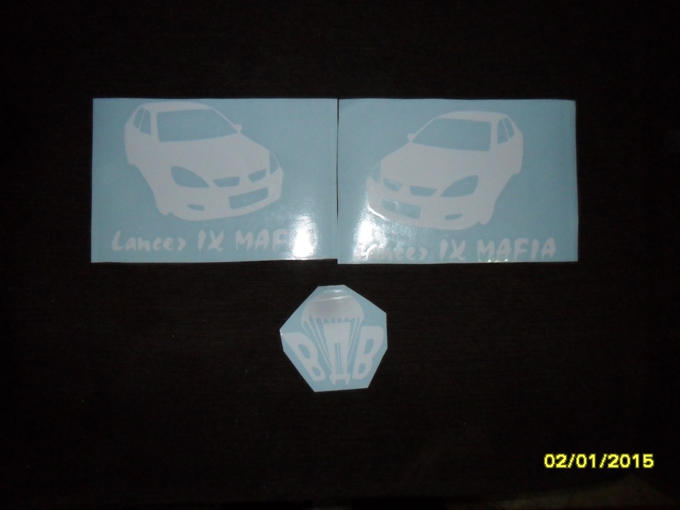 Наклейки — Mitsubishi Lancer IX, 1,5 л, 2007 года | стайлинг | DRIVE2