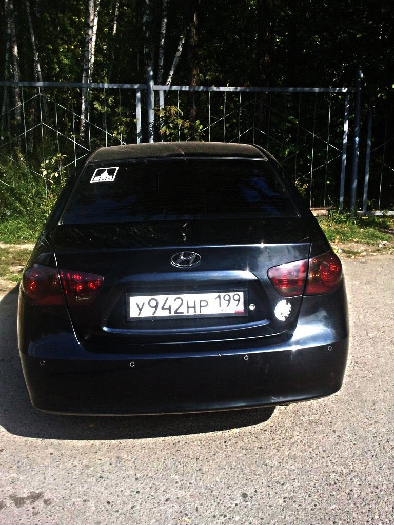 Тонировка задних фонарей — Hyundai Elantra (4G), 1,6 л, 2008 года ...