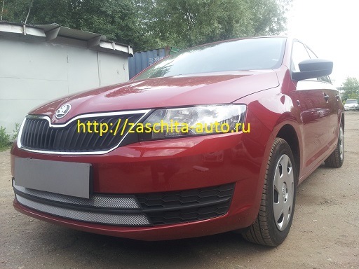 Защита радиатора "SKODA OCTAVIA RAPID", c 2014 г. — ЗАЩИТА АВТОМОБИЛЯ ...