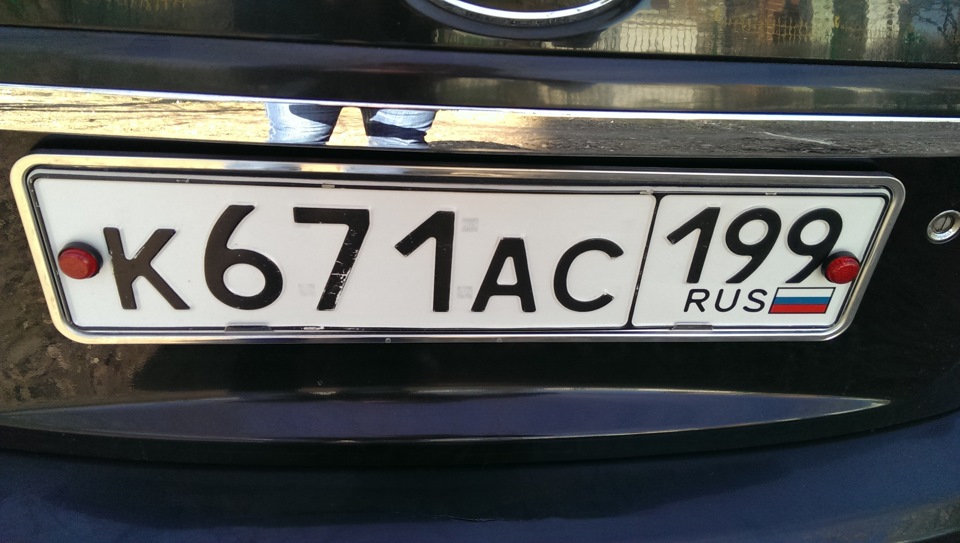 Рамки под номерной знак — KIA Cerato (1G), 1,6 л, 2007 года ...
