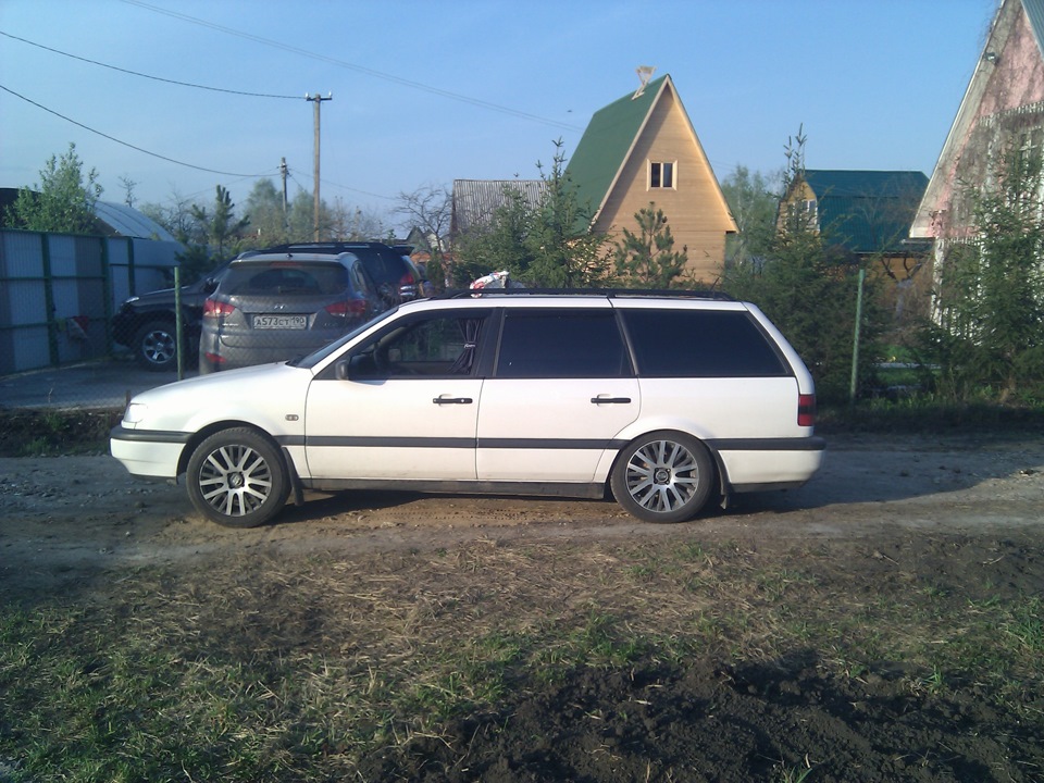 Занижаем наш сарай! — Volkswagen Passat Variant (B4), 1,8 л, 1994 года ...