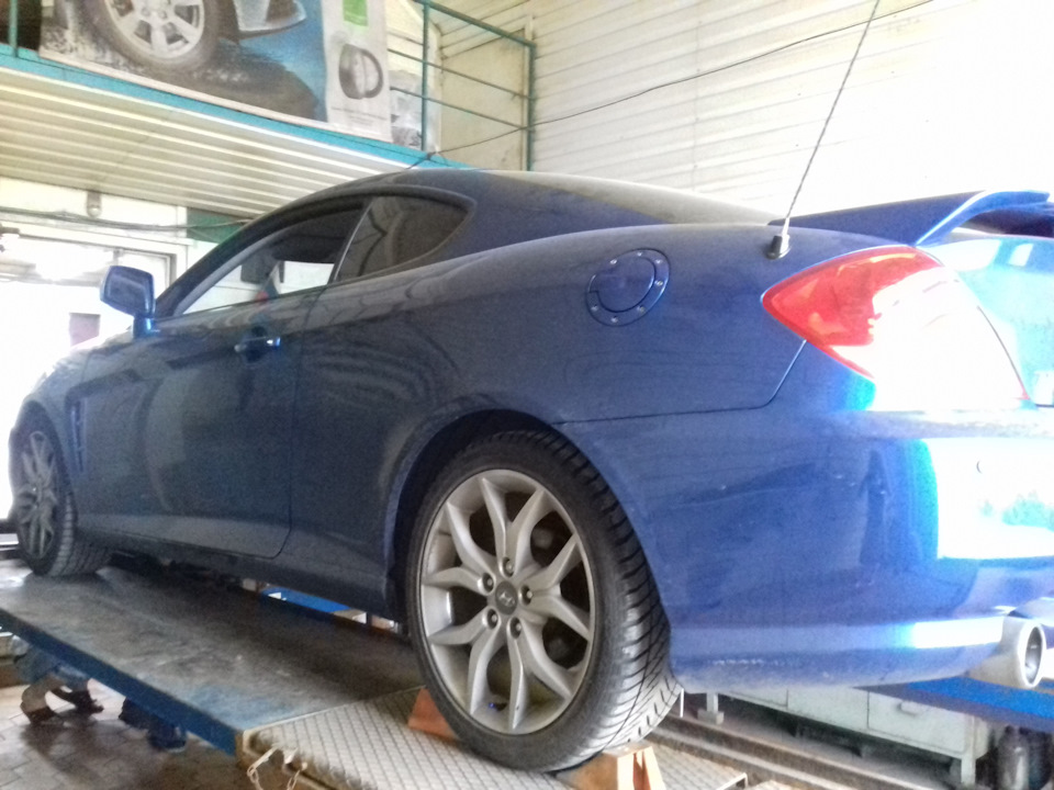 Диагностика \"сход-развала\" — Hyundai Tiburon (GK), 2,7 л, 2005 года ...
