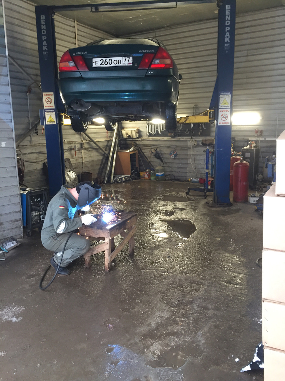 Замена прогоревшей гофры — Mitsubishi Lancer VI, 1,3 л., 1996 года ...