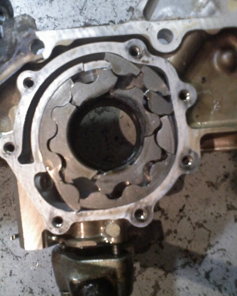 Recovery of oil pump