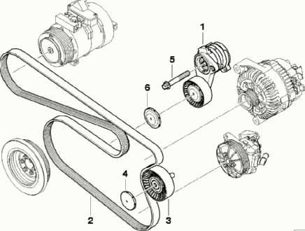 Ремень генератора BMW 3 E36, 5 Е34, Е60 (Bosch )