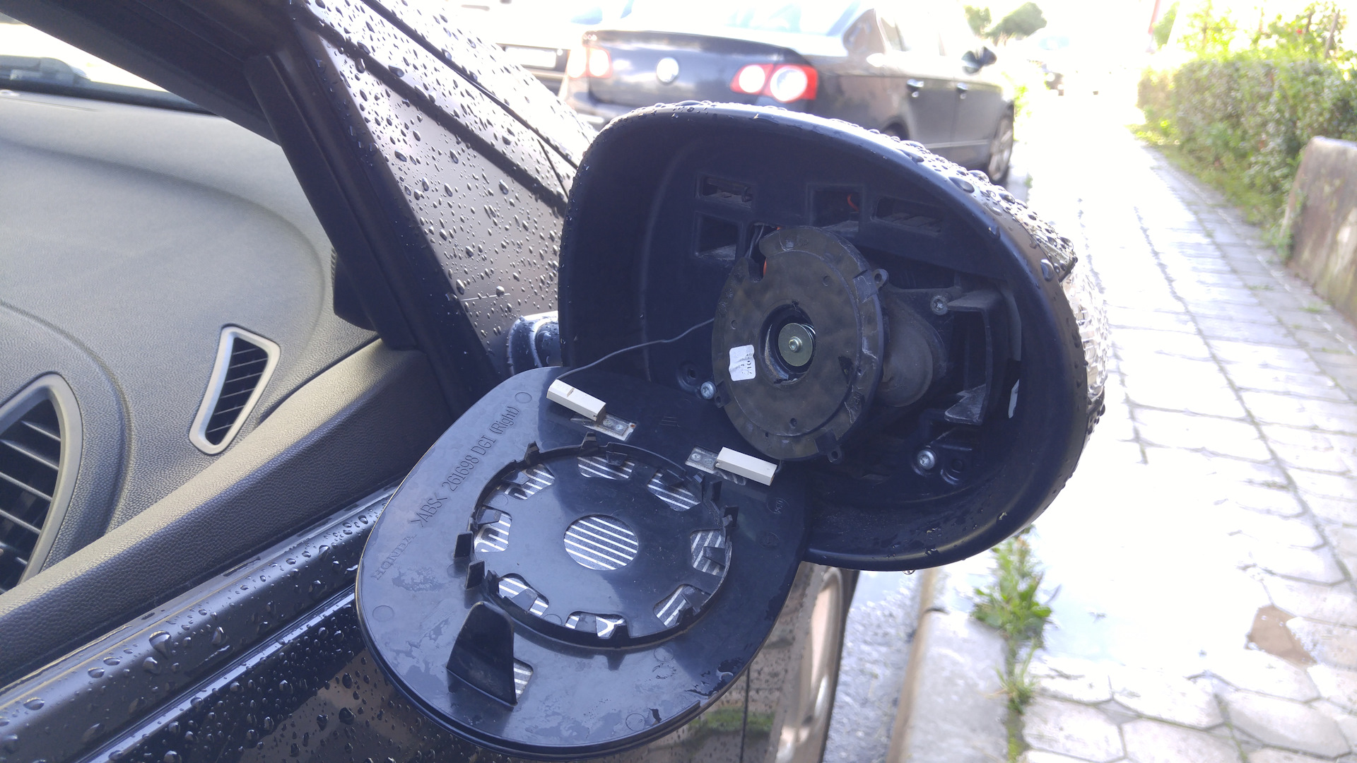 Ремонт складывания бокового зеркала - Honda Accord (8G), 2,4 л, 2008 года своими