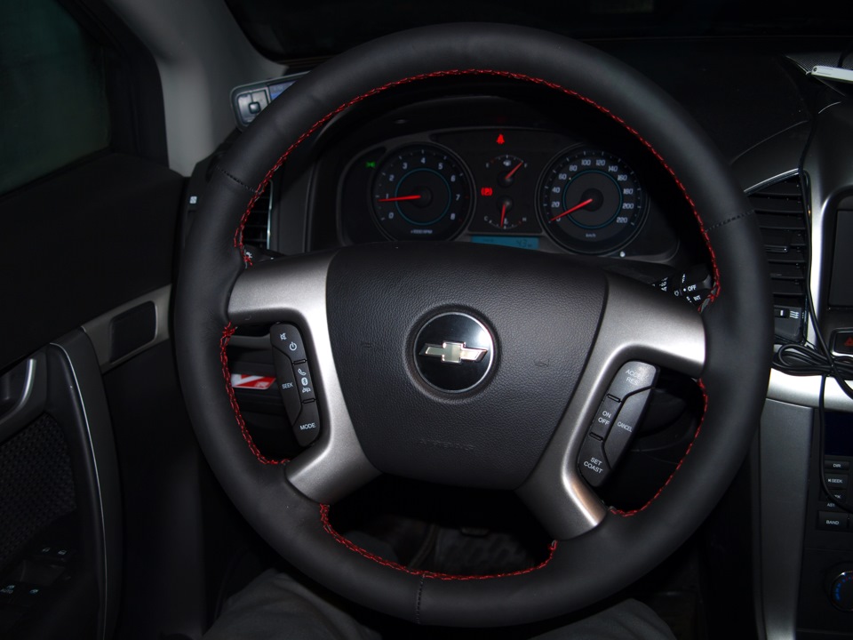 Оплетка на руль — Chevrolet Captiva (1G), 2,4 л, 2012 года | аксессуары ...