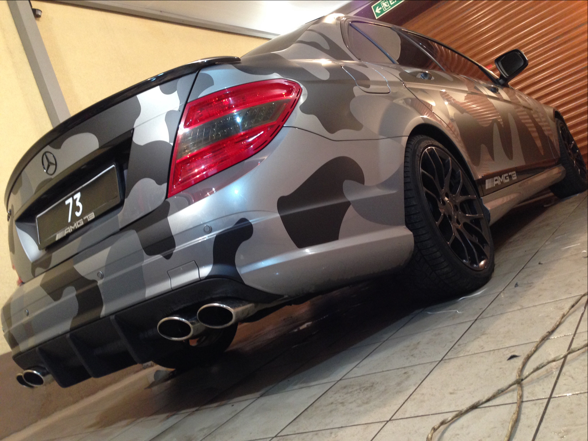 C63 AMG w204 камуфляж