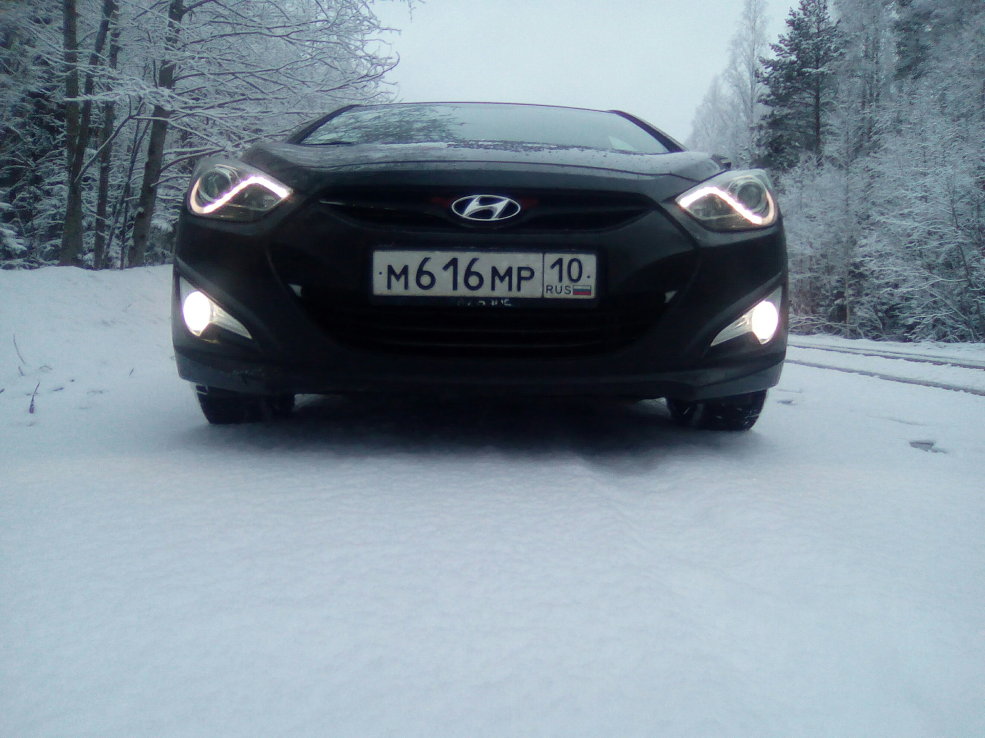 hyundai i40 какие лампы в птф