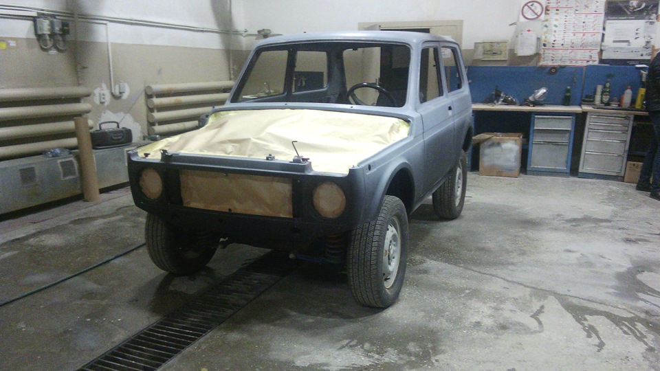 Покраска кузова — и всё таки металлик + ксералик в лак — Lada 4x4 3D, 1 ...