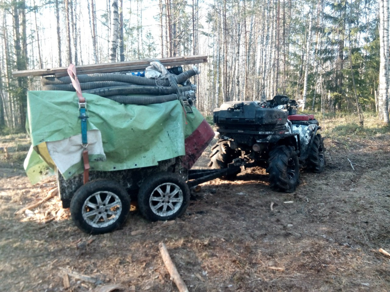 Прицеп для АТВ С балансирной подвеской