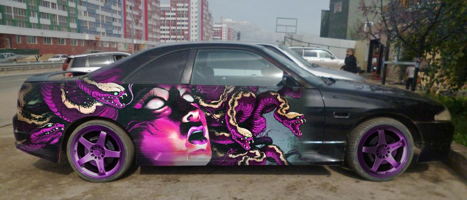 nissan skyline r34 tuning аэрографика