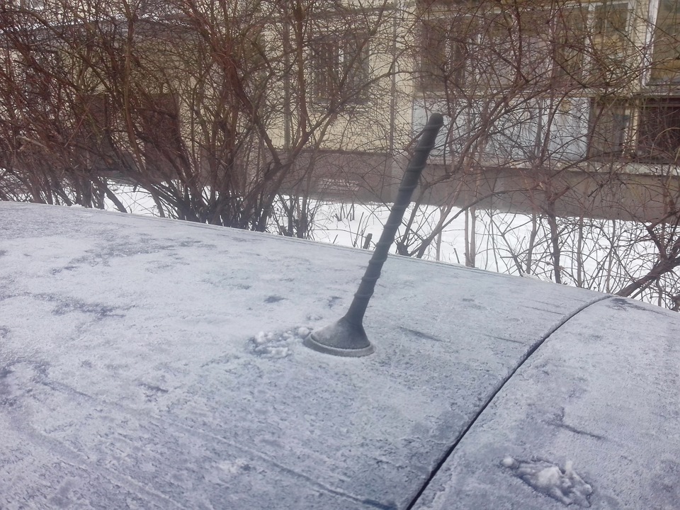 Короткий штырь антенны. — Renault Megane II, 1,5 л, 2008 года ...
