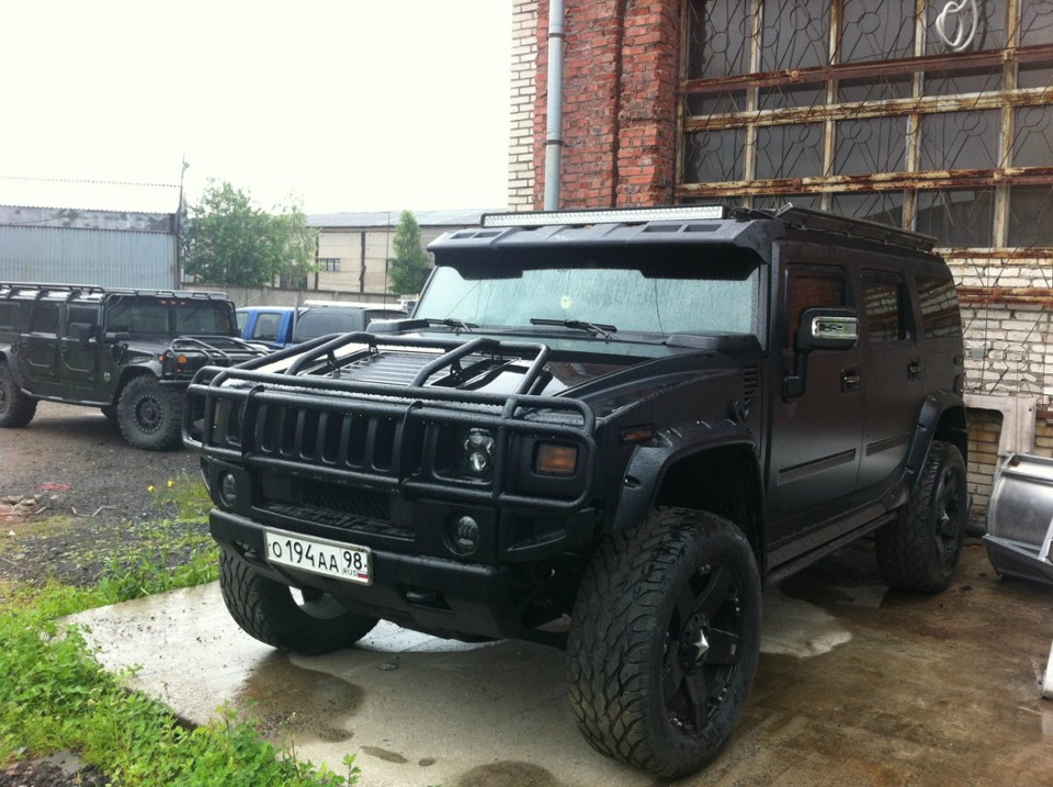 Hummer h2 черного цвета