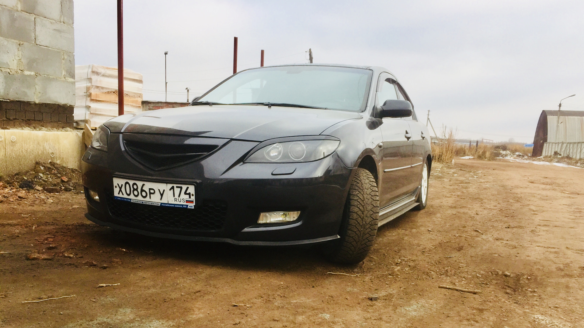 Mazda 3 (1G) BK 2.0 бензиновый 2007 | почти чёрная🖤🖤🖤 на DRIVE2