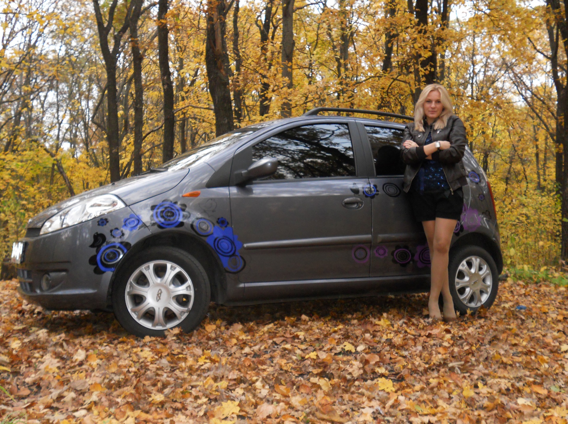 Авто винил, продолжение + осенний фотосет — Chery Kimo, 1,3 л, 2009 года |  аксессуары | DRIVE2