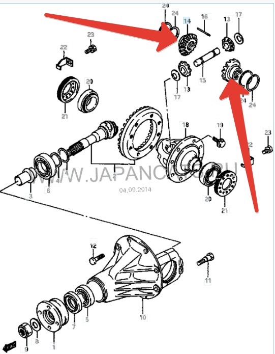 Сузуки джимни передний мост схема