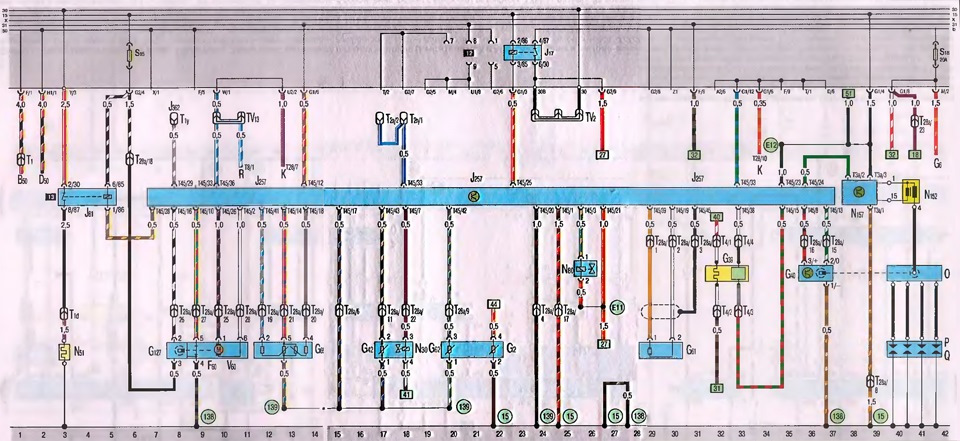 Электросхема моновпрыска