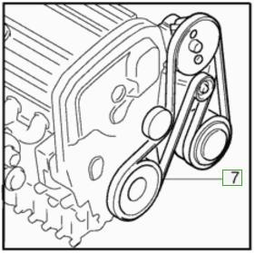 Вольво s60 схема ремня генератора
