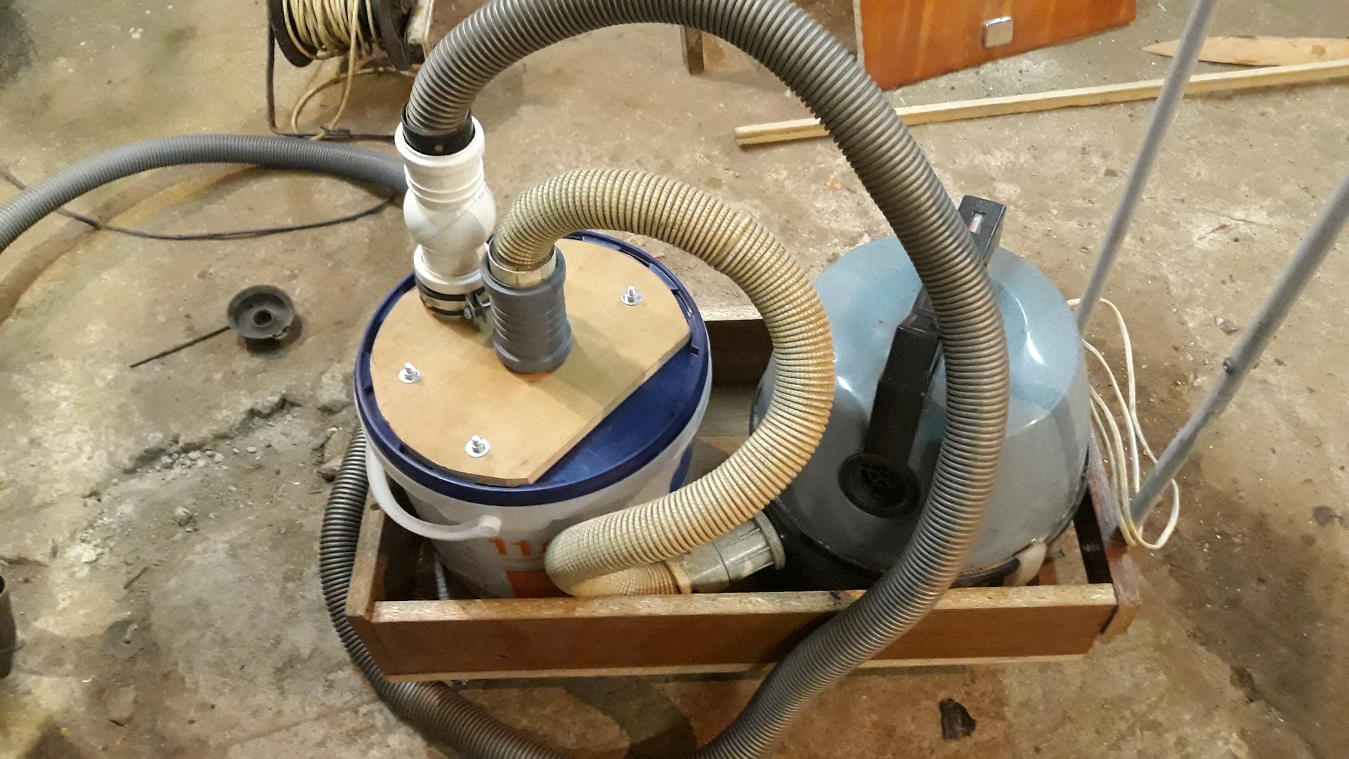 как сделать циклонный фильтр для пылесоса