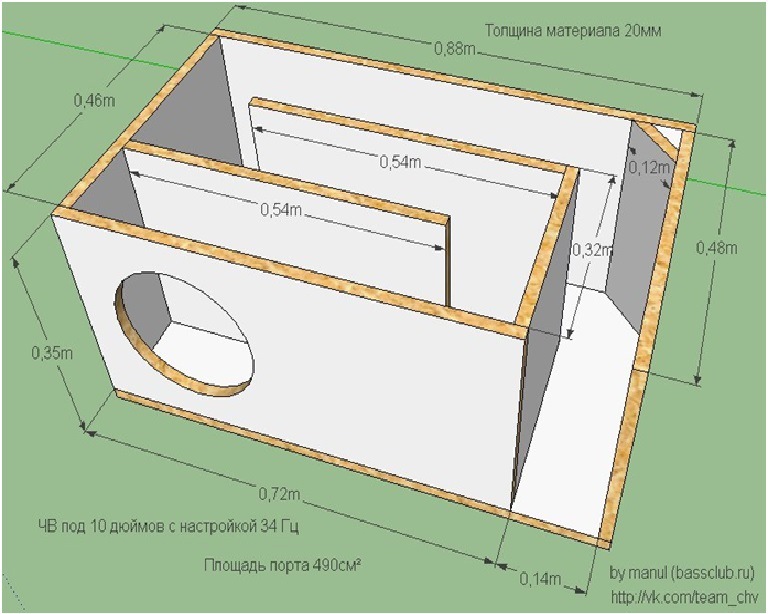 Короб 10. Короб для сабвуфера 75 гдн. Сабвуфер 75 гдн чертеж. ЧВ короб для 75 гдн. Четвертьволновой короб для саба 75 гдн.