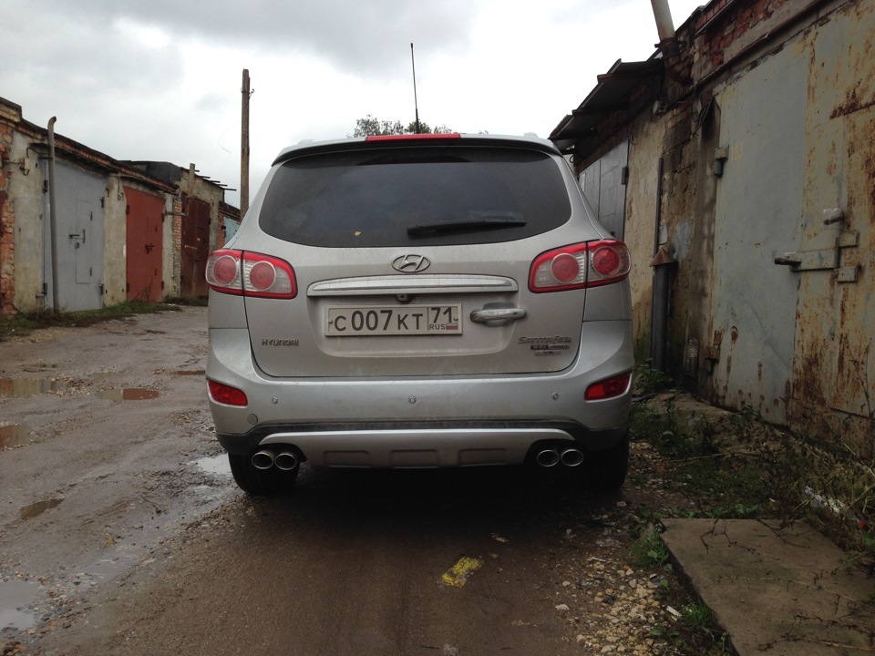 Спрятал фаркоп — Hyundai Santa Fe (2G), 2,7 л, 2007 года | стайлинг ...