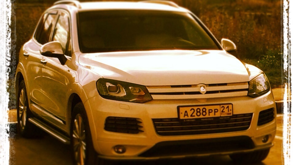 Volkswagen touareg белый