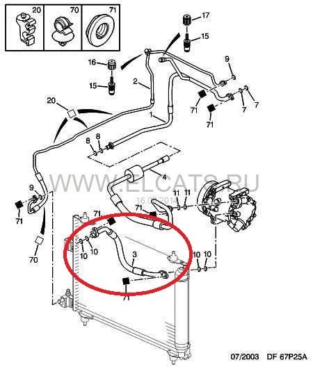 Схема кондиционера пежо 407