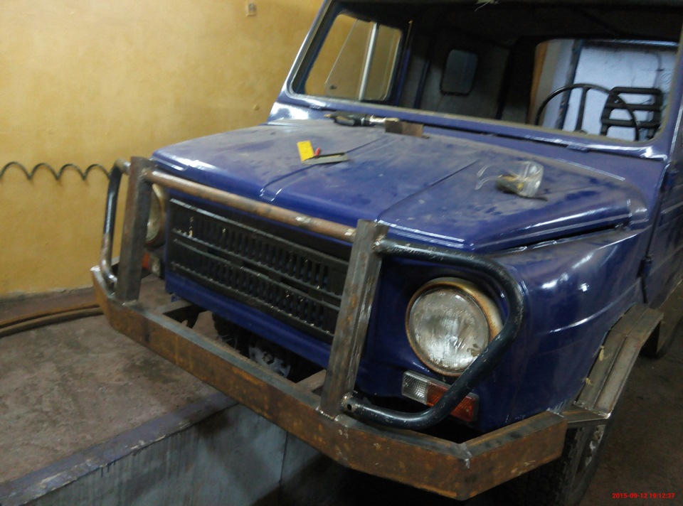 Передний бампер+кенгурятник — ЛуАЗ 969, 1,6 л, 1986 года | своими ...