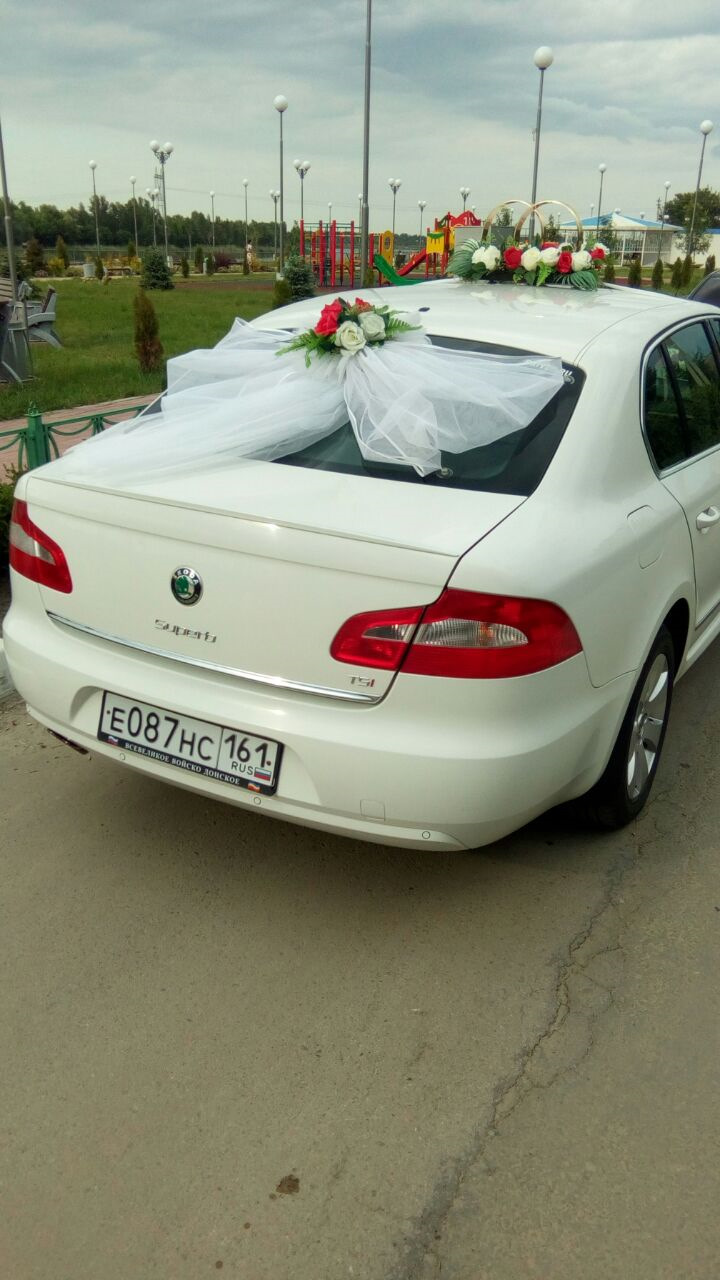 Самая лучшая свадебная машина)) — Skoda Superb Mk2, 1,8 л, 2010 года |  просто так | DRIVE2