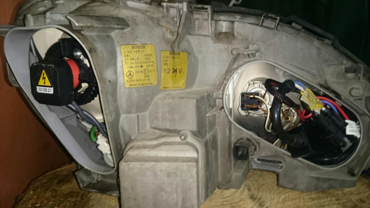 Как снять фару w220