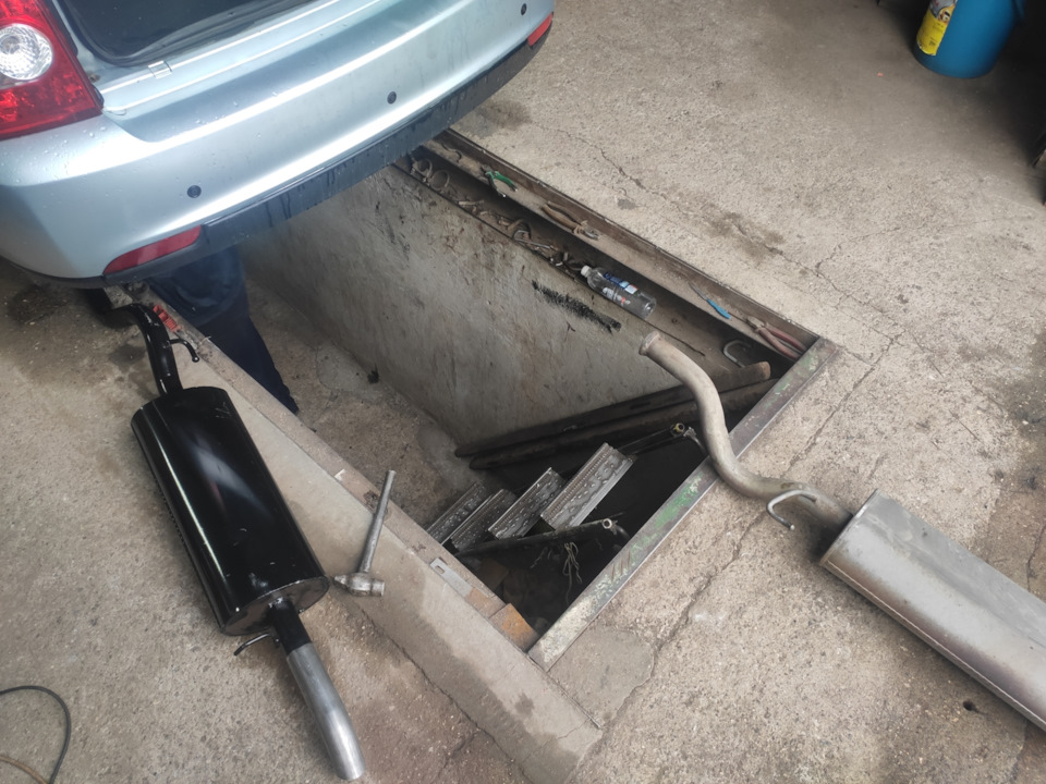 Звук выхлопа stinger. — Lada Приора седан, 1,6 л, 2007 года | тюнинг ...