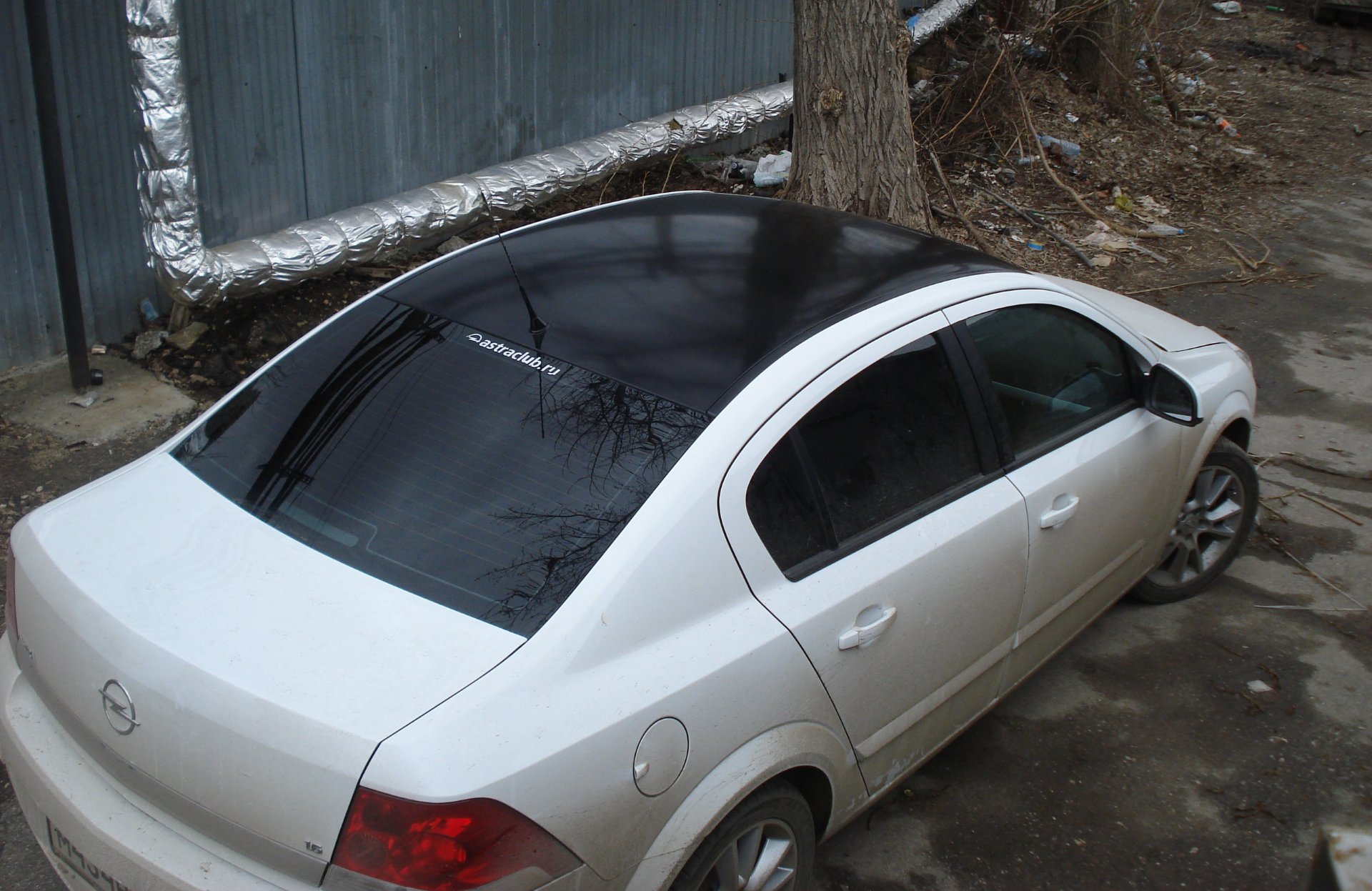 Винил на крышу — Opel Astra H, 1,6 л, 2009 года | тюнинг | DRIVE2